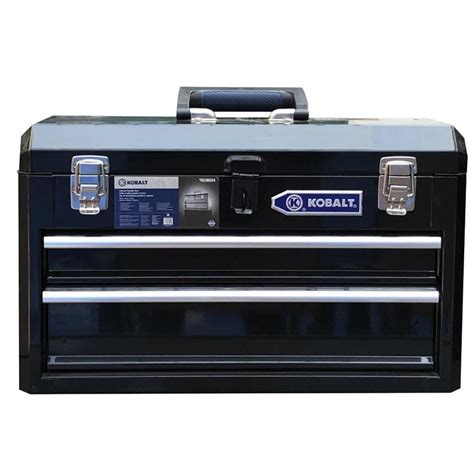 kobalt portable 20.6 in steel lockable tool box|kobalt 20x14 drawer.